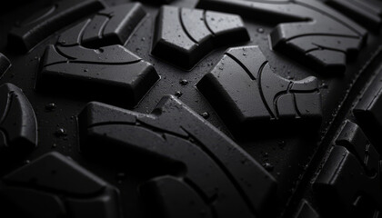 Extreme Off-road Tire Tread Close-up