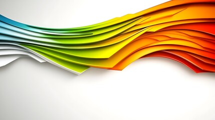 Fototapeta premium Abstract Colorful Wave Design Showing Gradient Hues