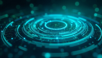 Futuristic Radio Wave Network Background