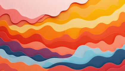 Colorful Abstract Layering Background Design