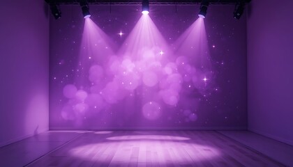 Purple Stage Lighting Bokeh Background Design