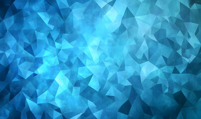 Obraz premium Abstract blue polygonal background, geometric texture, low poly design, perfect for website banners, presentations, or digital art projects.