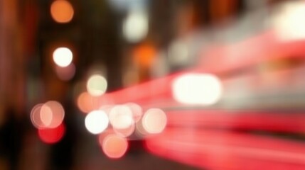 Blurred car headlights glowing softly at night, creating a stunning bokeh effect with vibrant and abstract vibes, perfect for backgrounds or cover designs.