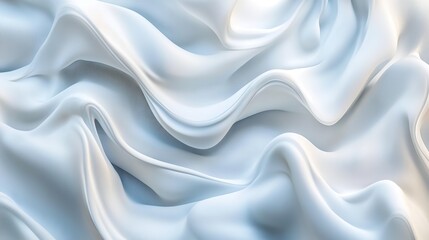 Obraz premium White cloth background abstract with soft waves