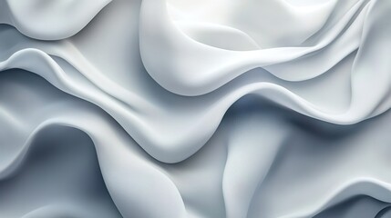 Obraz premium White cloth background abstract with soft waves 