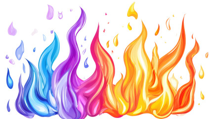 Flame transparent background