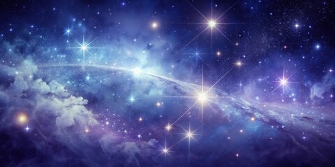A Celestial Tapestry of Shimmering Stars and Nebulous Clouds, a Breathtaking Cosmic Vista