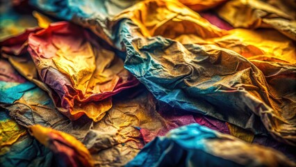 Macro Grunge Paper Texture Background: High-Resolution Close-up Photography