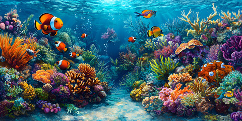  Coral Reef Underwater Scene, Vibrant Coral Reef Life"
"Underwater Coral Beauty"
"Colorful Reef Ecosystem"
"Marine Life Exploration"
"Tropical Coral Habitat"
"Diverse Ocean Wonders