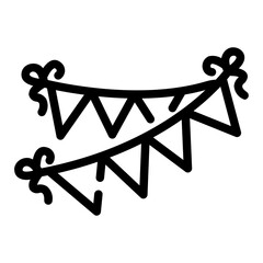 garlands Line Icon