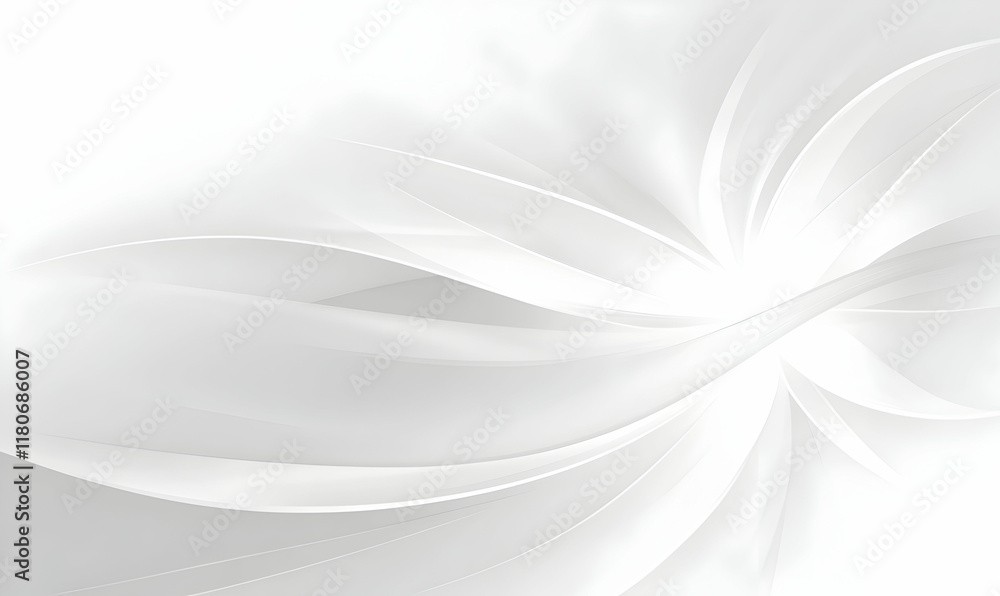 Poster elegant grayscale abstract background featuring soft, flowing curves and subtle light variations, id
