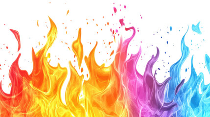 Flame transparent background