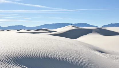 Gypsum sand dunes at White Sands National Park, New Mexico. © michaelfitz