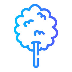 cotton candy Line Gradient Icon