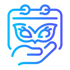 calendar Line Gradient Icon