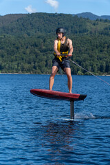 Active Watersport Day: Foil Surfing on a Lake