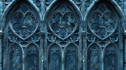 gothic cathedral seamless pattern wallpaper
