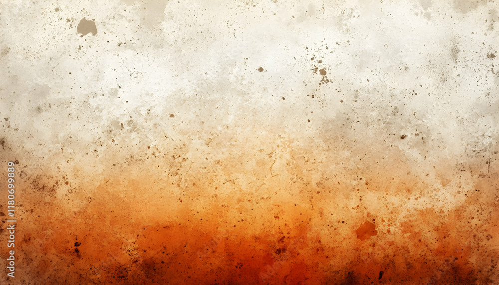 Poster abstract grunge background texture with a blend of off-white and rusty orange tones, ideal for desig