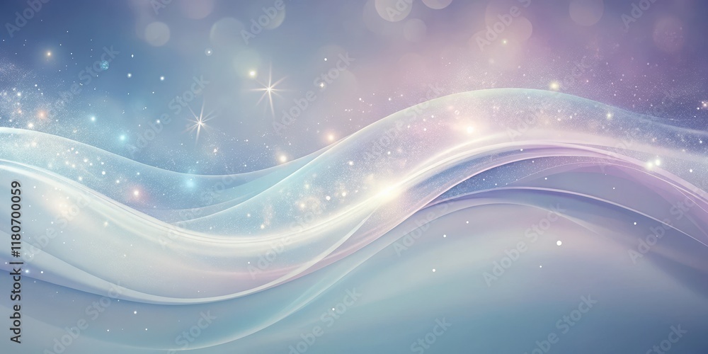 Canvas Prints serene pastel waves with ethereal glitter and soft light, creating a dreamy and magical background i