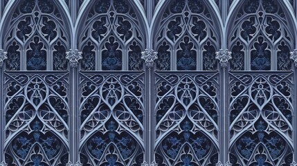 gothic catherdral seamless pattern wallpaper