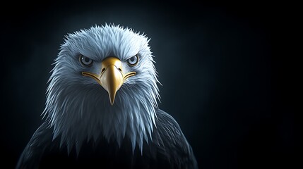 Fototapeta premium Majestic Bald Eagle Close Up Portrait
