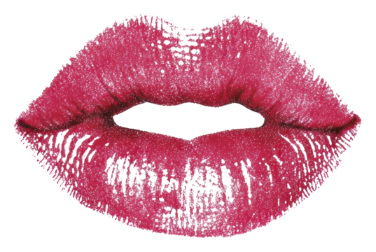 PNG Kiss stamps lips cosmetics lipstick.