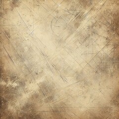 Beige grunge scratched metal texture. Generative AI