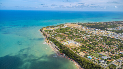 Fototapeta premium aerial view of the city