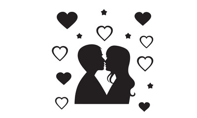 A classic symbol of love, often depicted in various styles like plain, dotted, or pierced with an arrow.