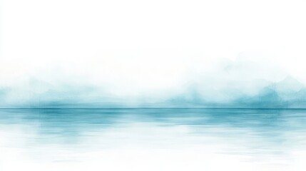 Fototapeta premium A blue ocean with a white background