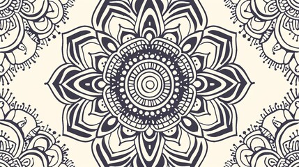 indian henna seamless pattern wallpaper
