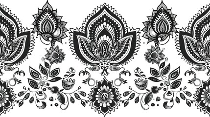 indian henna seamless pattern wallpaper