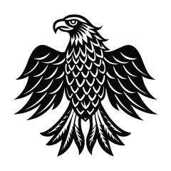 

A majestic eagle illustrated in intricate Zentangle style, featuring detailed patterns, swirls, and geometric designs that blend elegance and strength in stunning artistry.