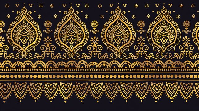 indian henna seamless pattern wallpaper