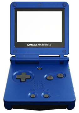 Nintendo Game Boy Advance SP blue Mockup