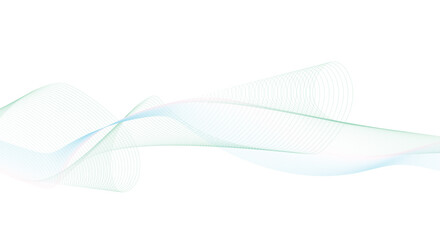 Abstract wave element for design. Digital frequency track equalizer. Stylized line art background. Vector illustration. Wave with lines created using blend tool.