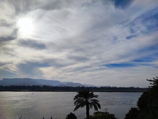 View of clouds on the sea