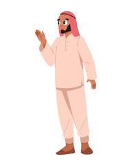 bedouin bearded man character