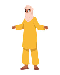 bedouin man wearing traditional clothes