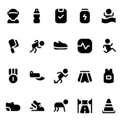 running solid style, perfect for user interface projects