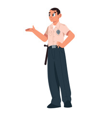 prison guard with baton