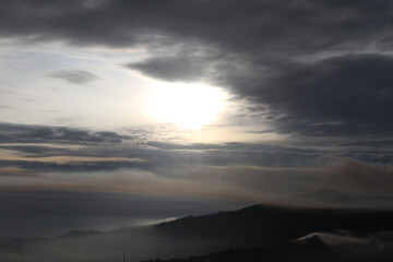 the cloudy on sky