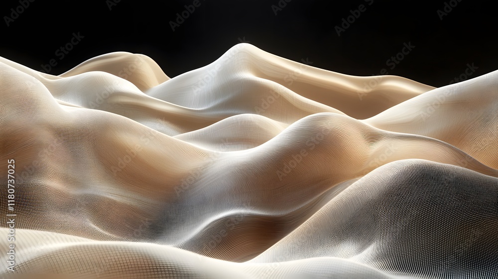 Poster fluid gradient mesh blending bold and subtle tones in harmonious motion a captivating digital artwor