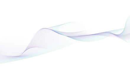 Abstract colorful wave element for design. Digital frequency track equalizer. Stylized line art background. Vector illustration.