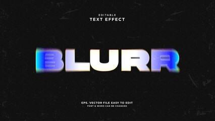 Blur editable text effect  blur text style