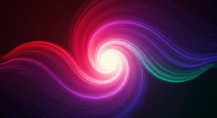 Obraz premium Abstract Swirl of Color: A mesmerizing digital swirl of vibrant color, captivating the eye with its dynamic energy. The abstract design evokes a sense of movement and infinite possibilities.