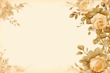 Abstract rose pattern frame background