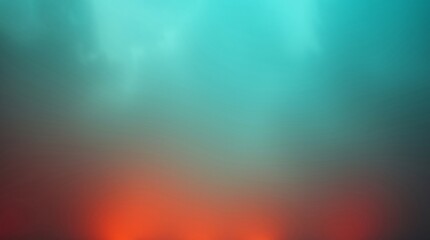 Obraz premium Smoky effect background with a gradient color of cool teal and glowing orange.