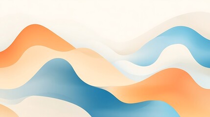 Abstract Pastel Wave Background Design