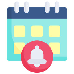 Reminder calendar icon. icon. Daily checklist management, containing date, timetable, day, month, year, weekly schedule, agenda. Flat icon.
